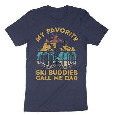 Navy My Favorite Ski Buddies Call Me Dad T-Shirt#color_navy