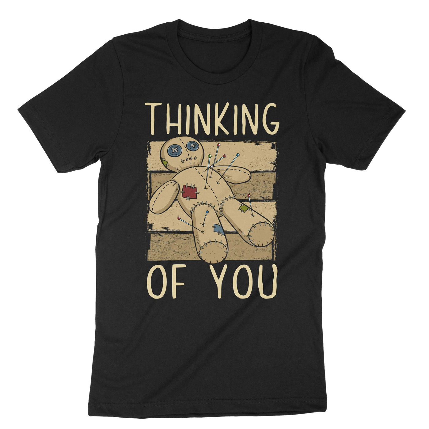 Black Thinking Of You Voodoo T-Shirt#color_black