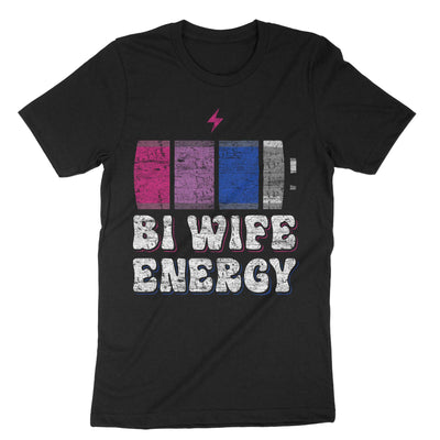 Black Bi Wife Energy T-Shirt#color_black