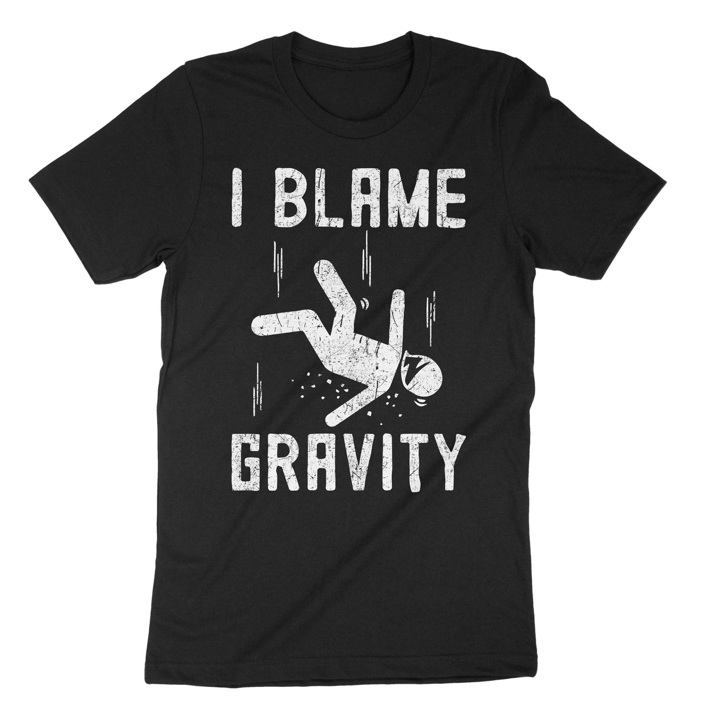 Black I Blame Gravity T-Shirt#color_black