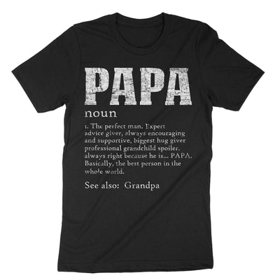 Black Papa The Perfect Man T-Shirt#color_black