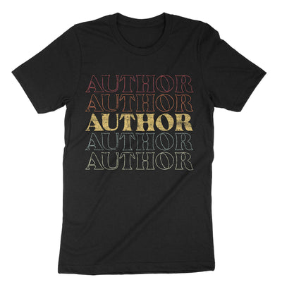 Black Author Writer T-Shirt#color_black