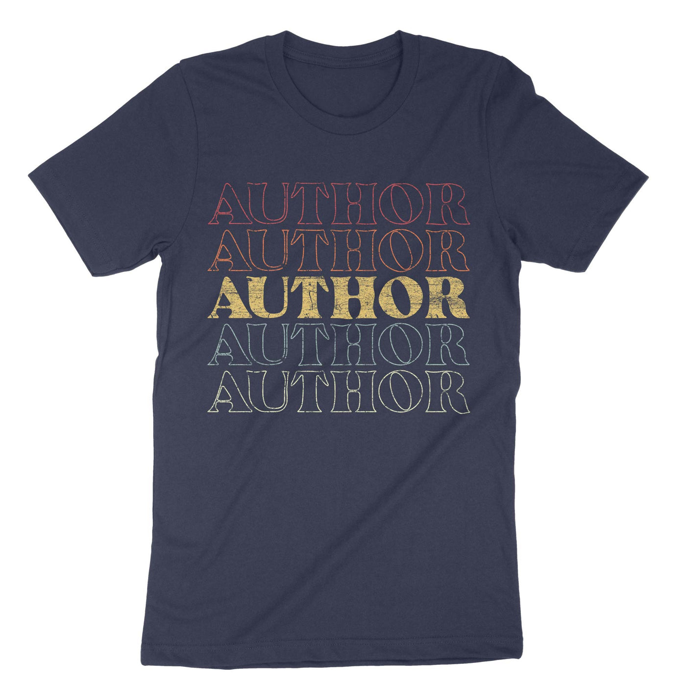 Navy Author Writer T-Shirt#color_navy