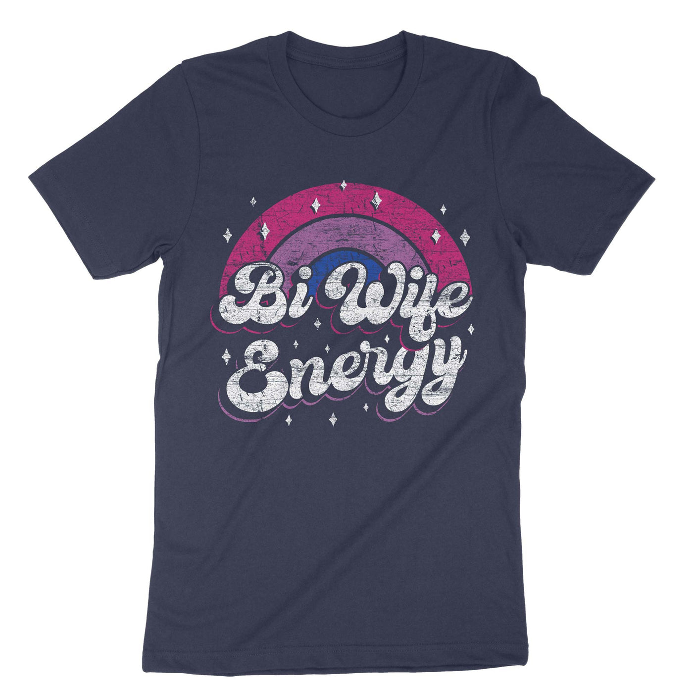 Navy Bi Wife Energy T-Shirt#color_navy