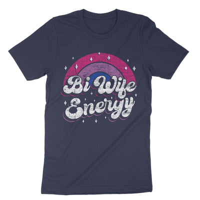 Navy Bi Wife Energy T-Shirt#color_navy