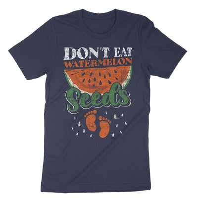 Navy Dont Eat Watermelon Seeds T-Shirt#color_navy