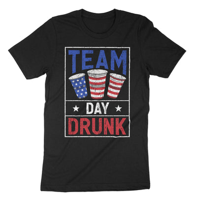 Black Team Day Drunk Usa 4th July T-Shirt#color_black