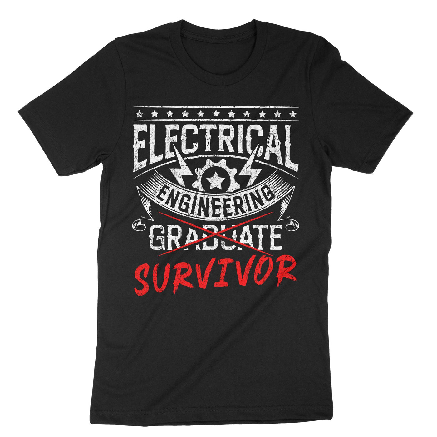 Black Electrical Engineering Survivor T-Shirt#color_black