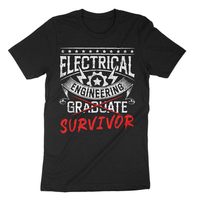 Black Electrical Engineering Survivor T-Shirt#color_black
